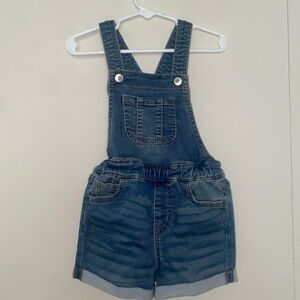wonder nation Blue Denim Short Overalls for Kids